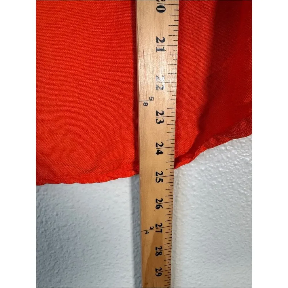 J Crew Orange Cap Sleeve Blouse Womens 0P Casual Spring Preppy Shirt Top